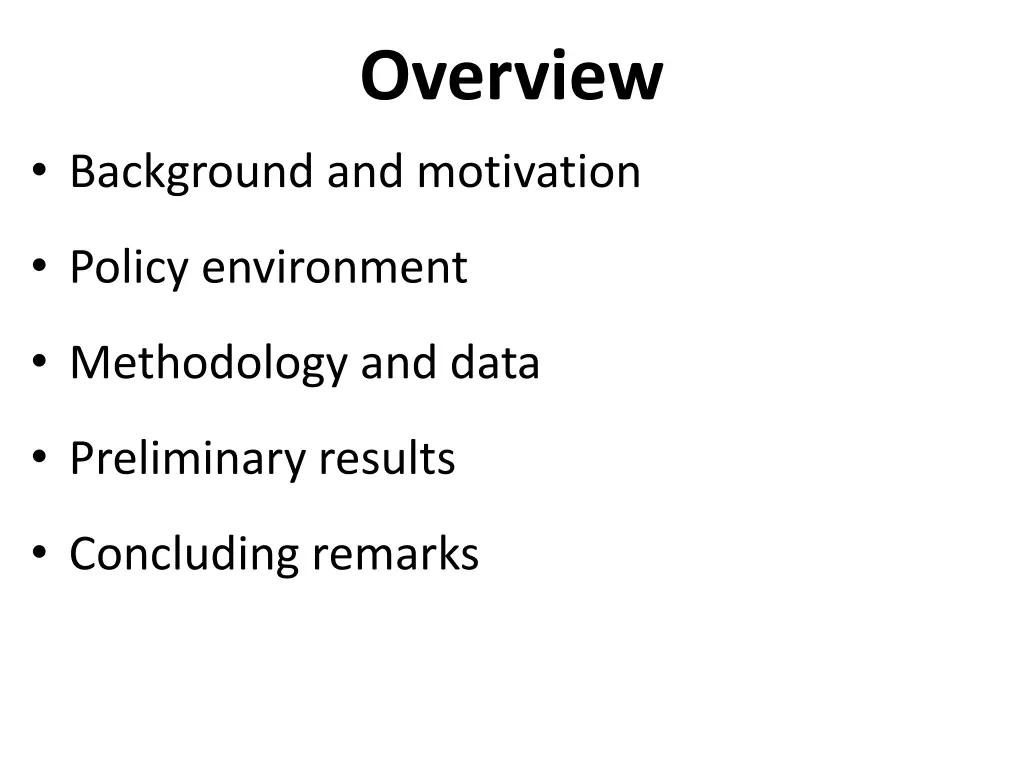 overview