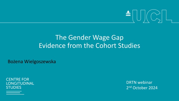 the gender wage gap evidence from the cohort