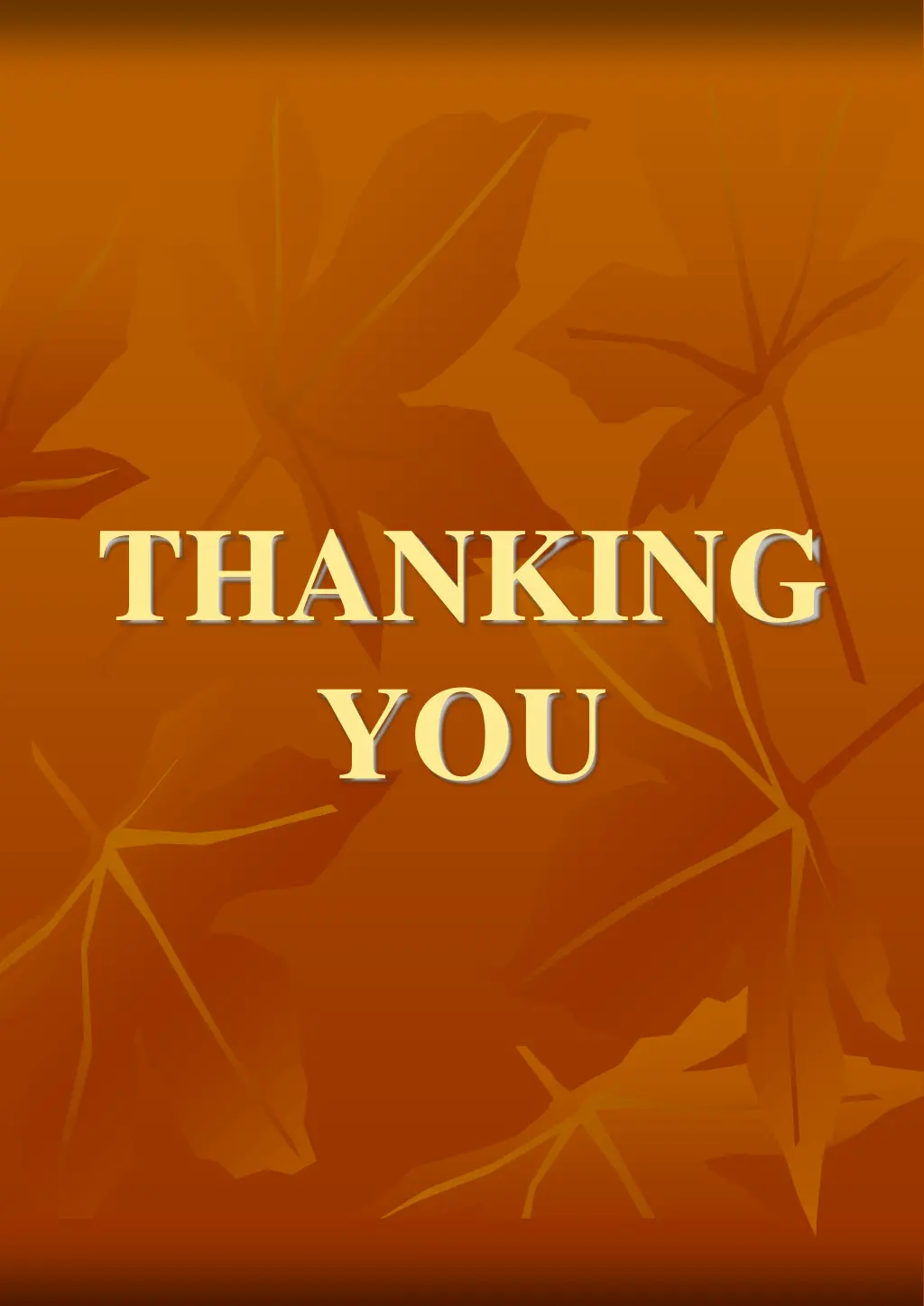 thanking you