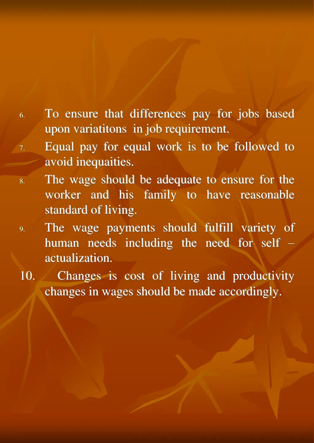 to ensure that differences pay for jobs based