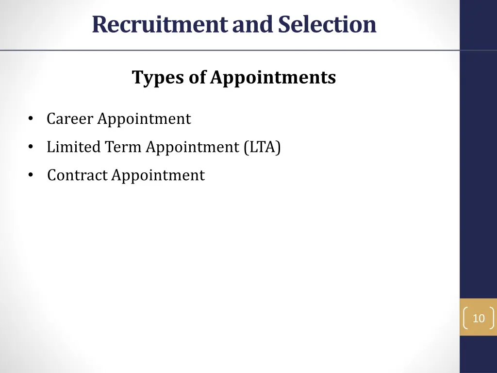 recruitment and selection 1