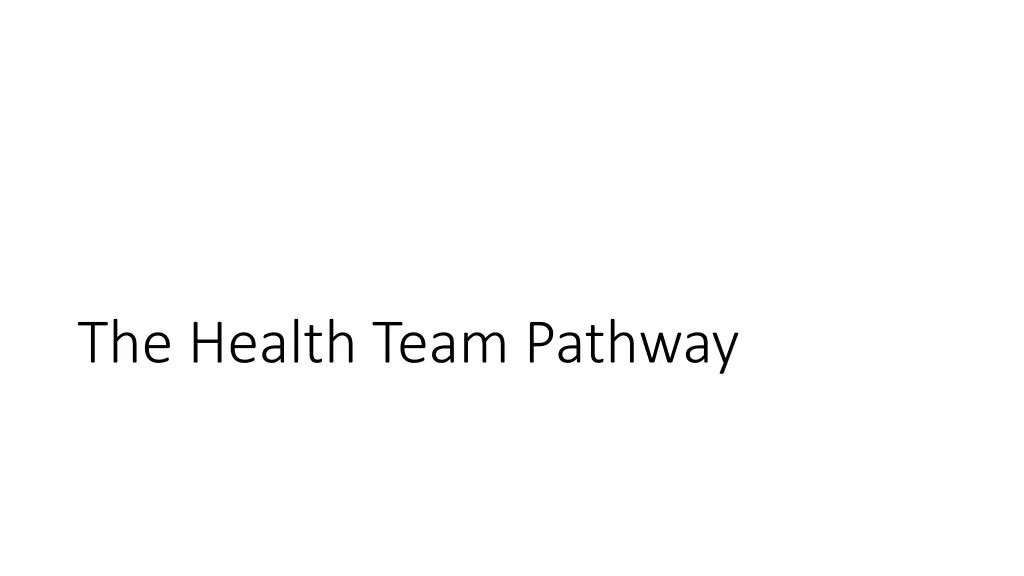 the health team pathway