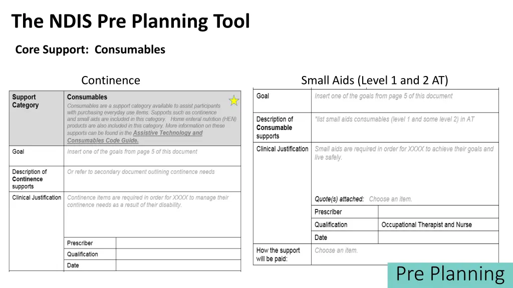 the ndis pre planning tool 16