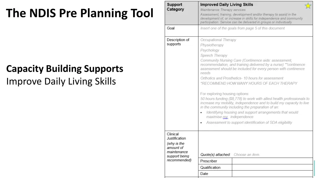 the ndis pre planning tool 26