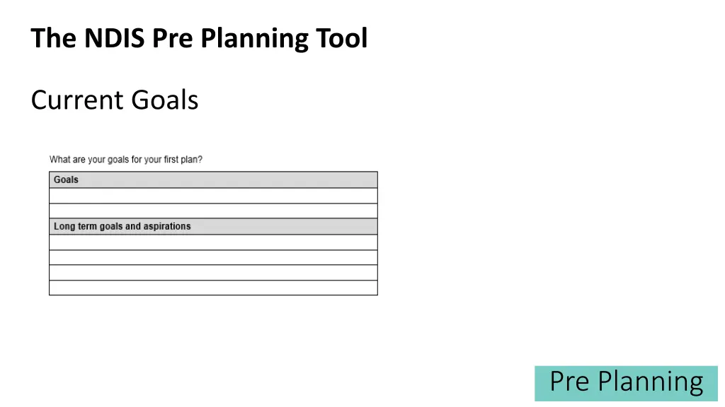 the ndis pre planning tool 5