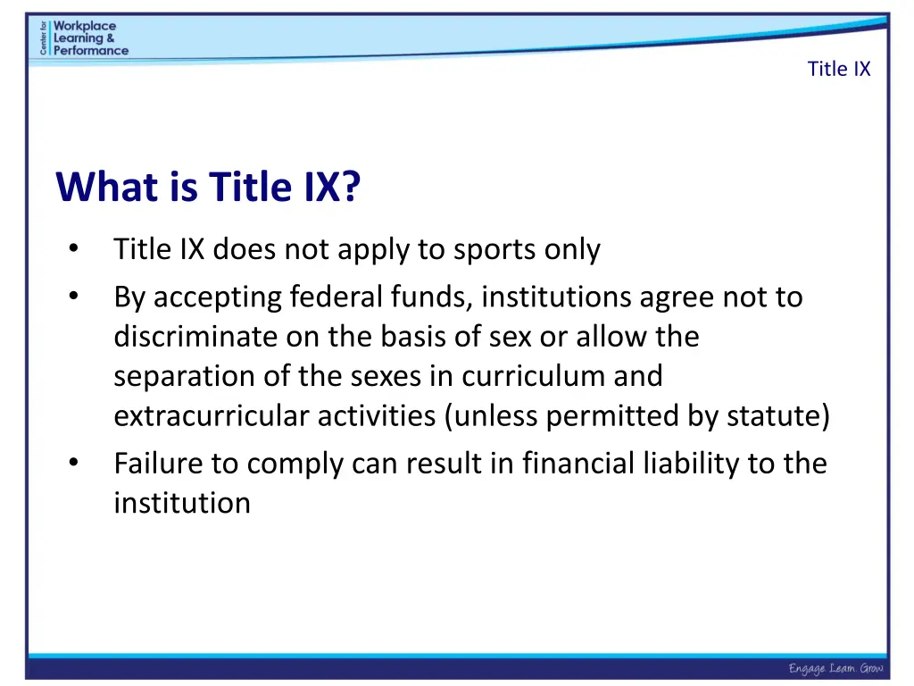 title ix 2