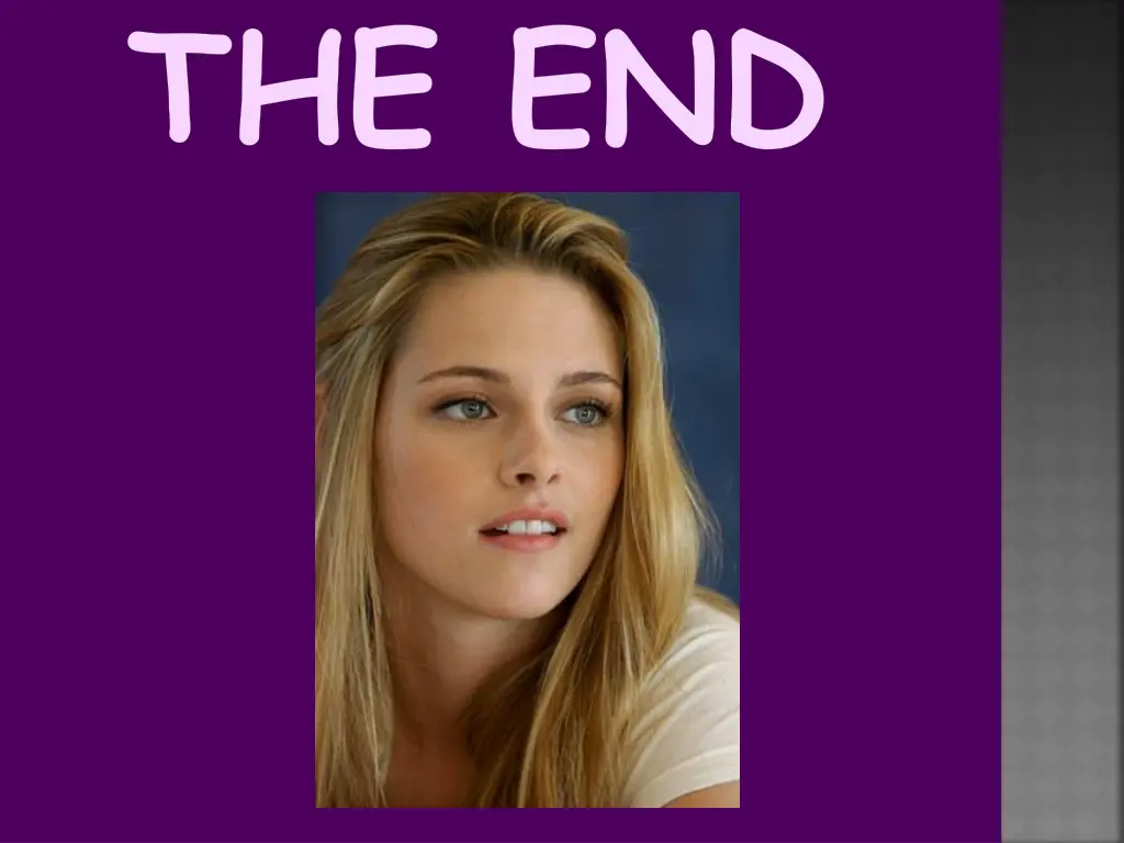 the end