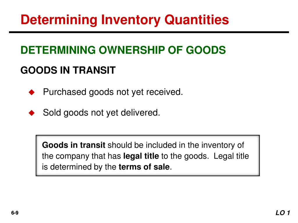 determining inventory quantities 2