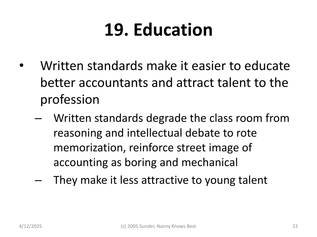 19 education