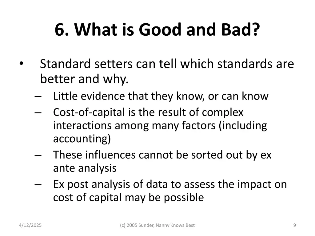 6 what is good and bad
