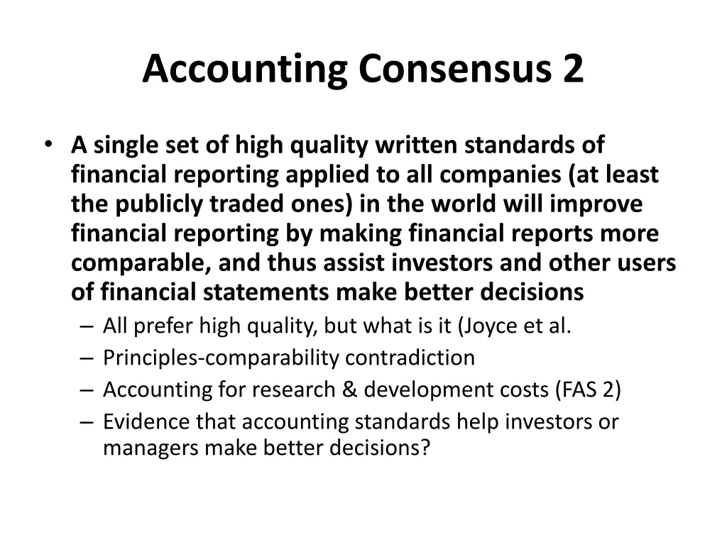 accounting consensus 2