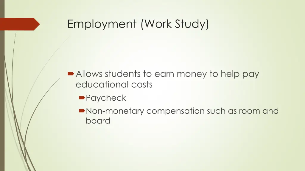employment work study