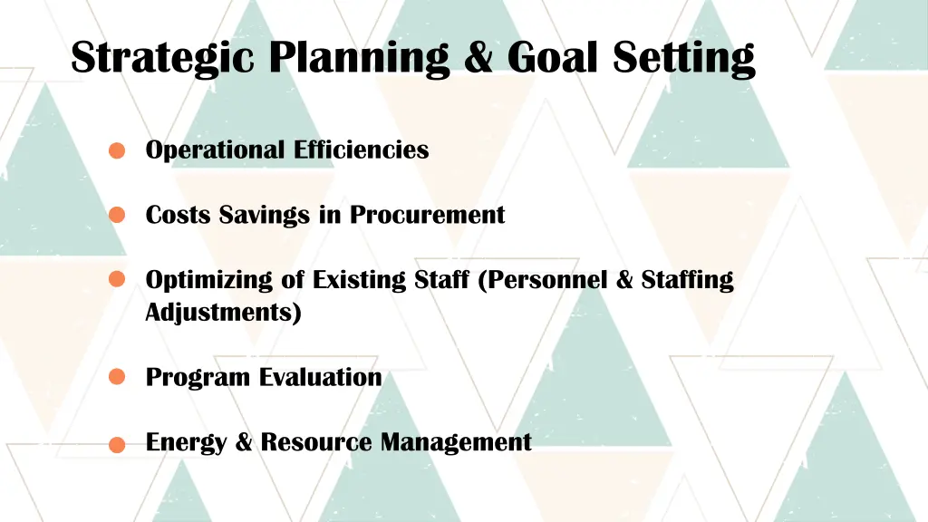 strategic planning goal setting
