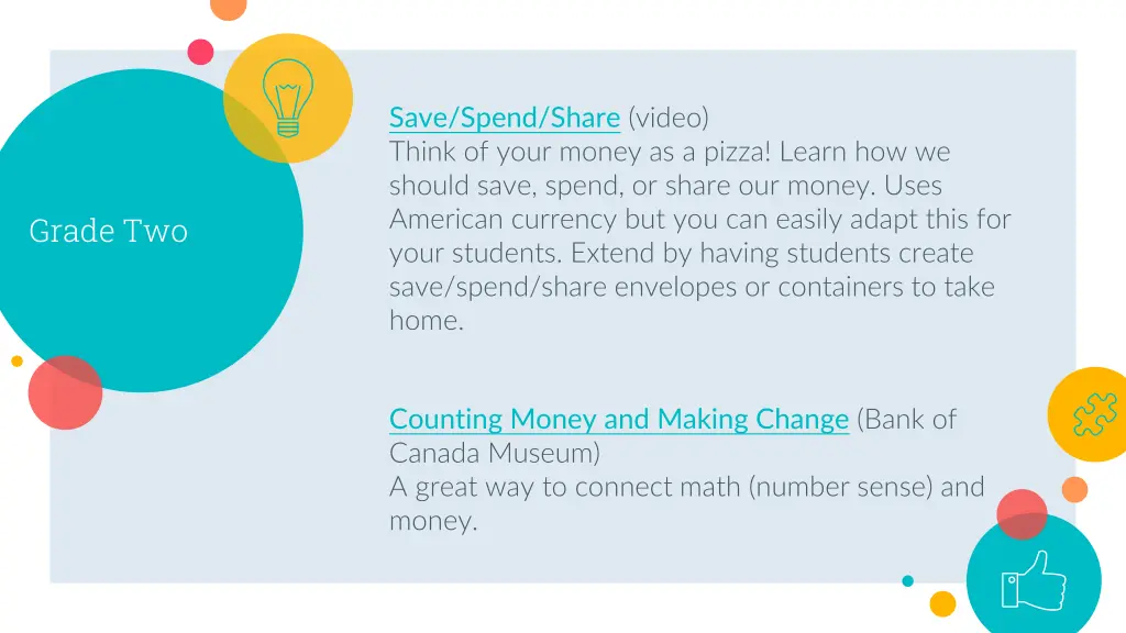 save spend share video think of your money