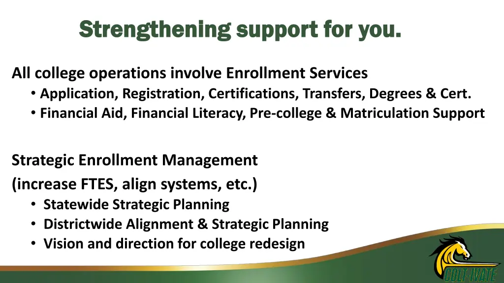 strengthening suppor strengthening support for you