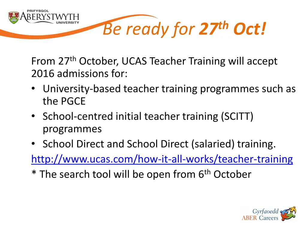 be ready for 27 th oct