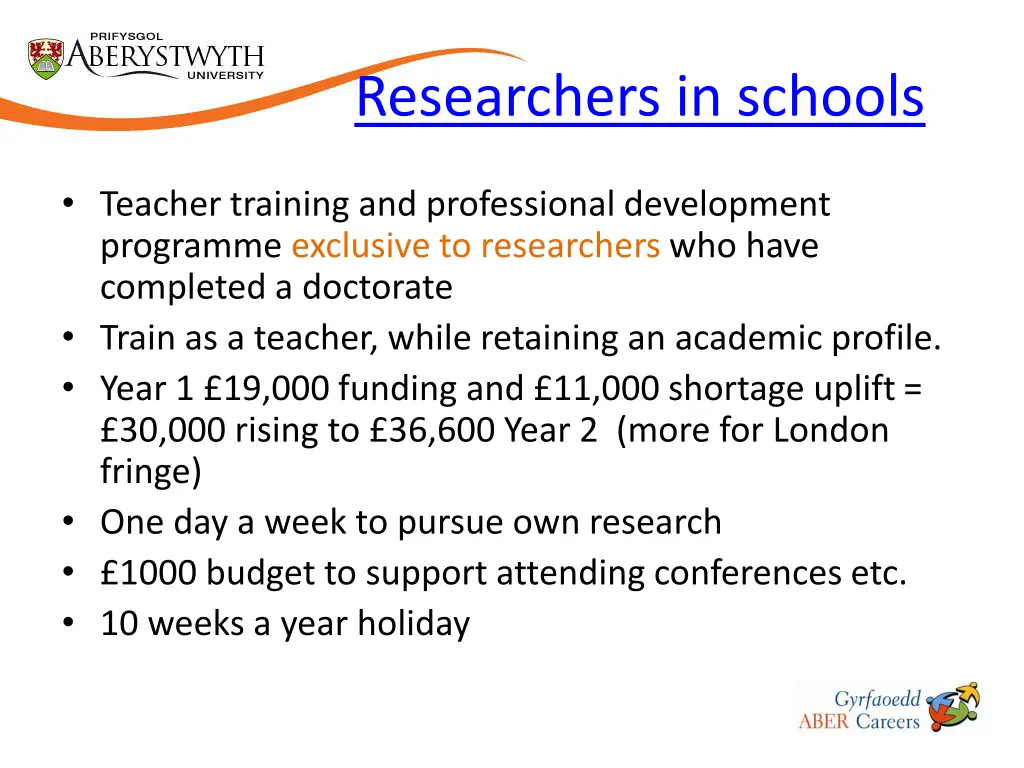 researchers in schools