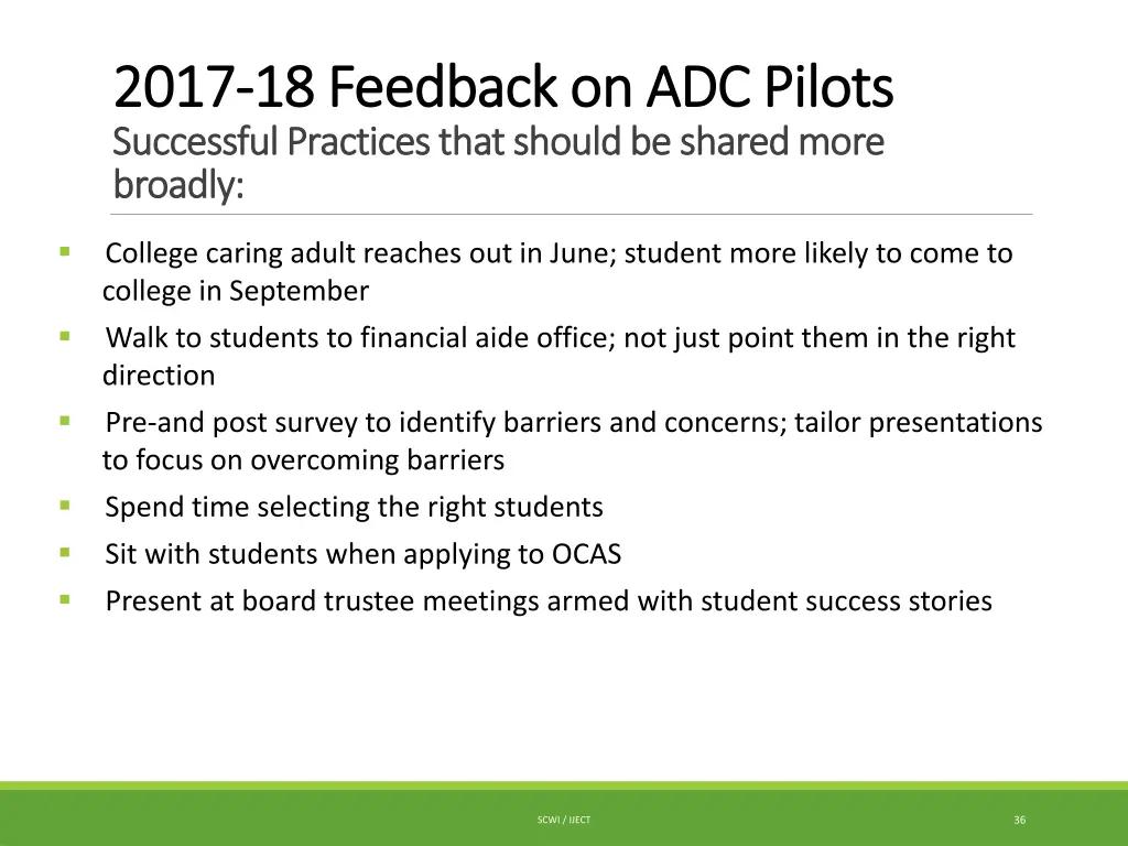 2017 2017 18 feedback on adc pilots 18 feedback 5