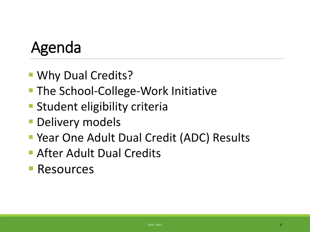 agenda agenda