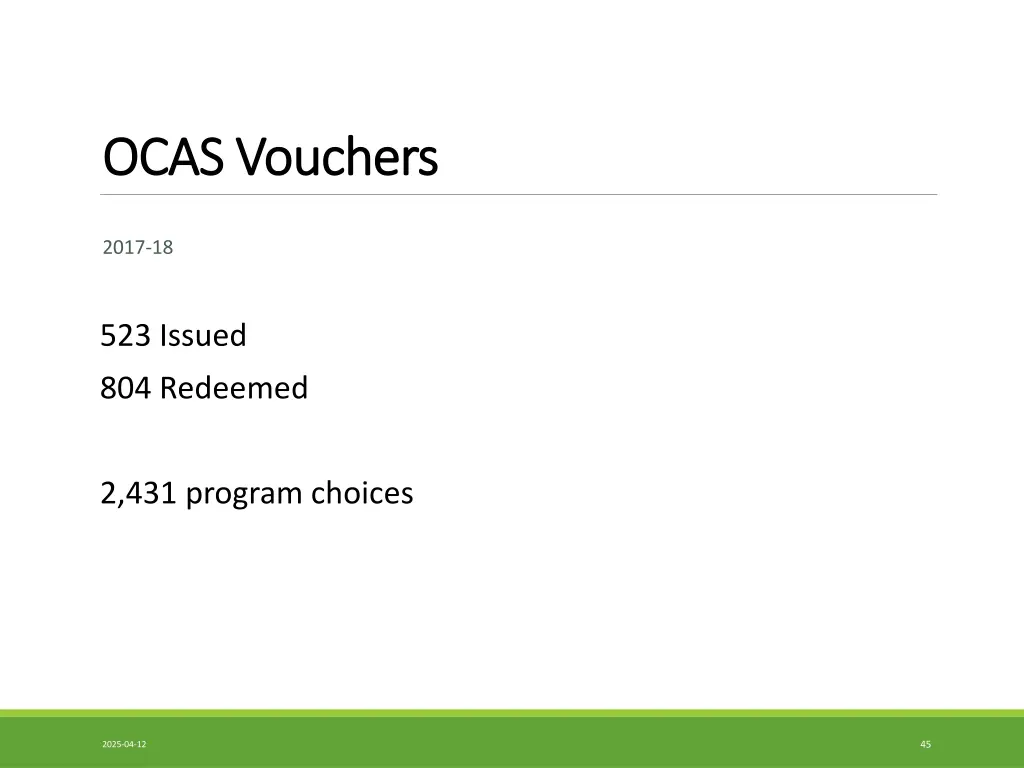 ocas vouchers ocas vouchers