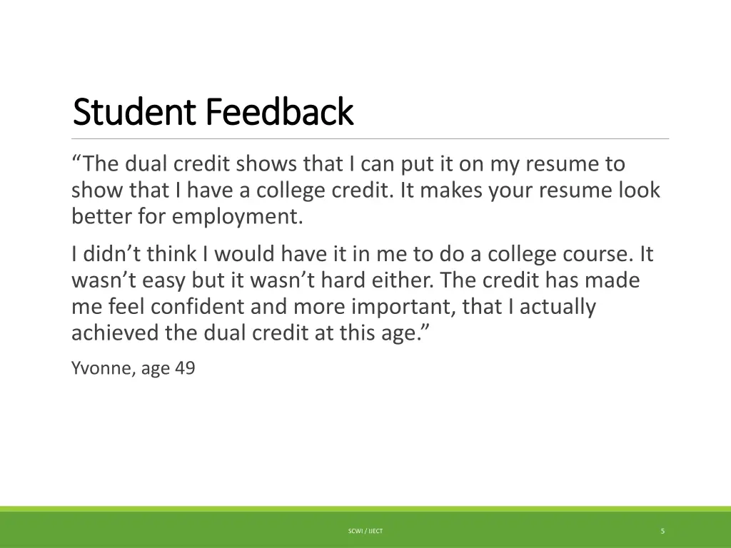 student feedback student feedback 3