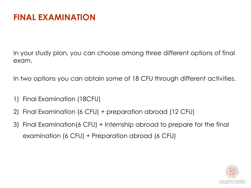 final examination