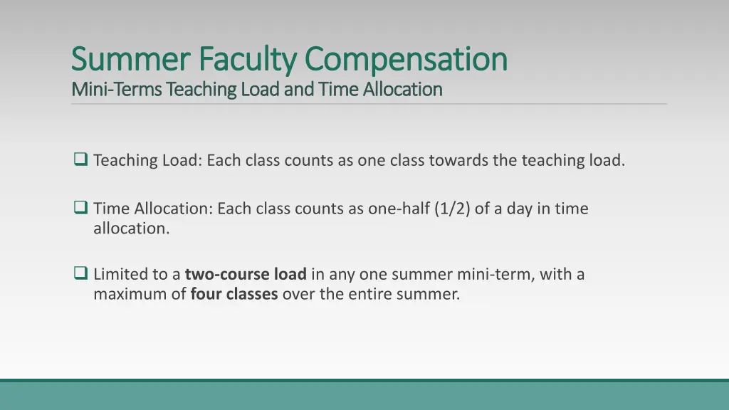 summer faculty compensation summer faculty 3