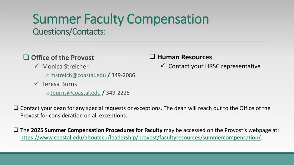 summer faculty compensation summer faculty 8