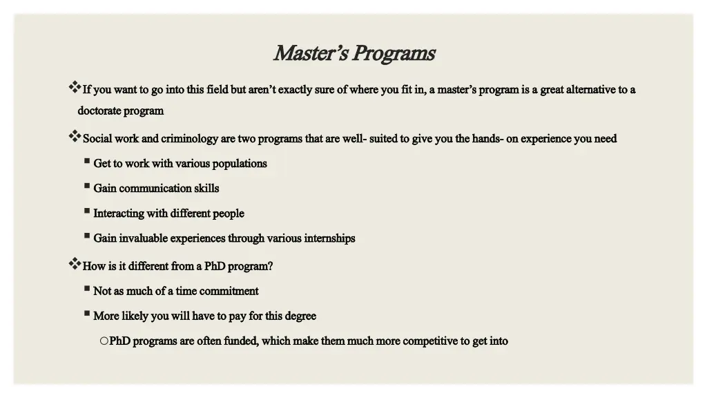 master s programs master s programs
