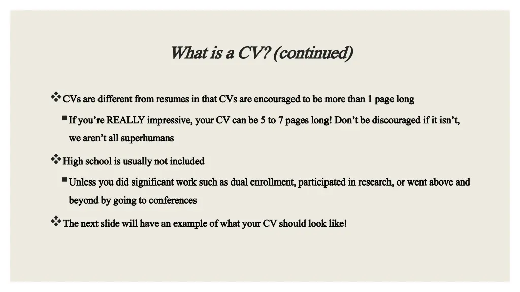 what is a cv continued what is a cv continued