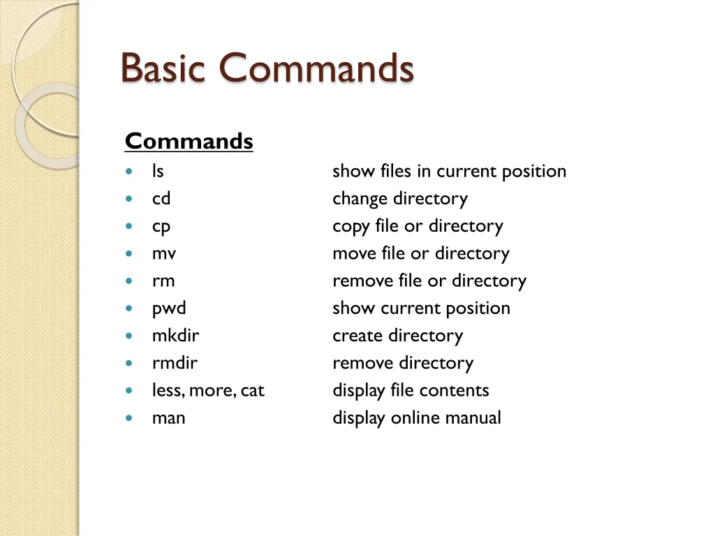 basic commands 2