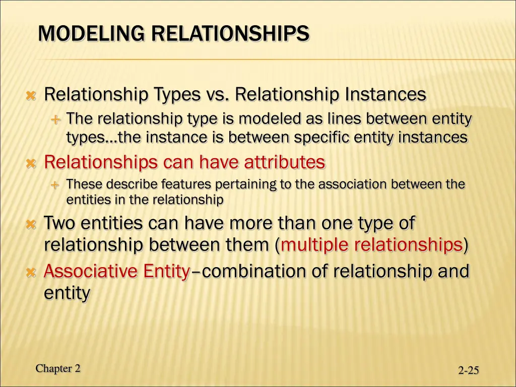 modeling relationships