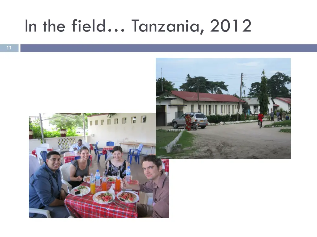 in the field tanzania 2012