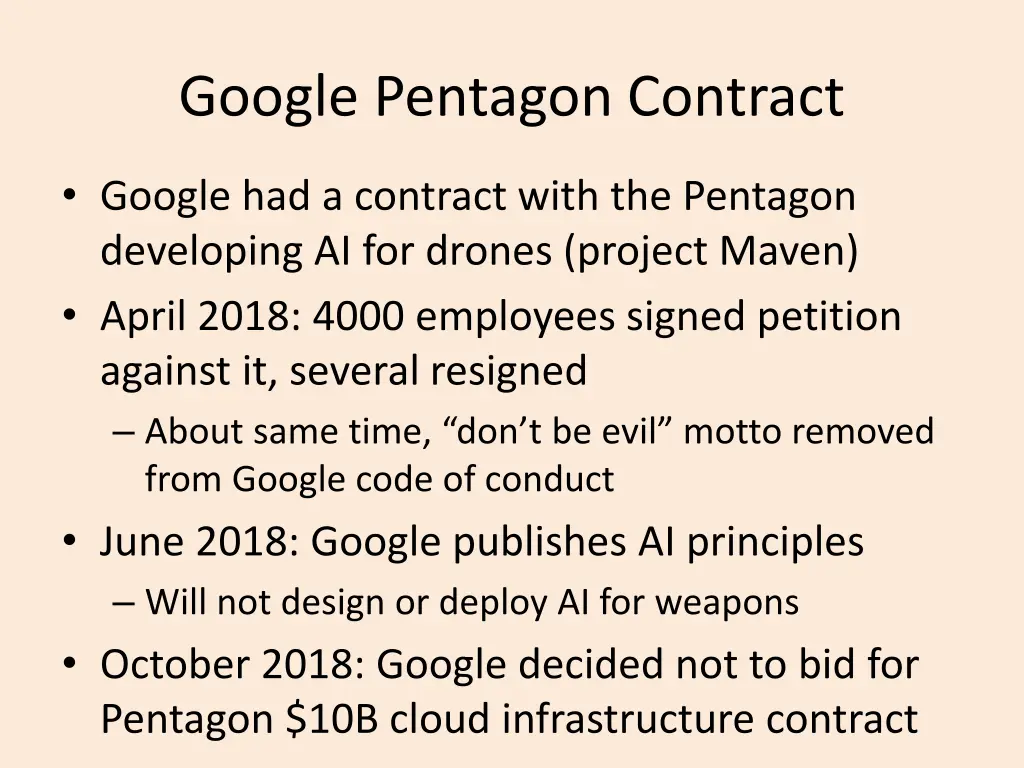 google pentagon contract