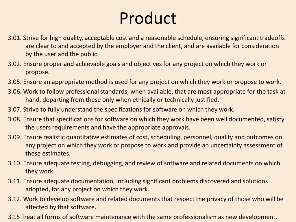 product
