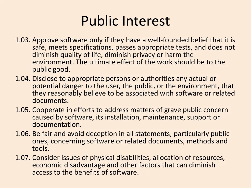 public interest