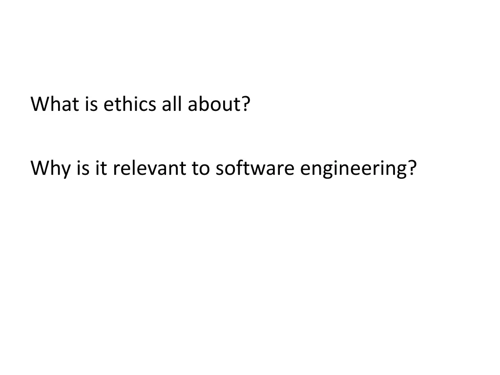 what is ethics all about