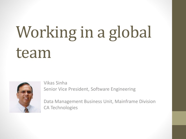 working in a global team