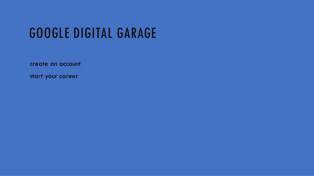 google digital garage