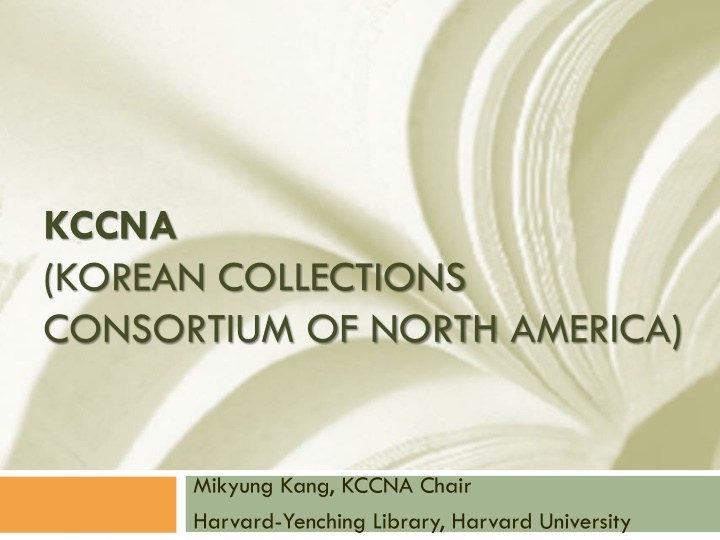 kccna korean collections consortium of north