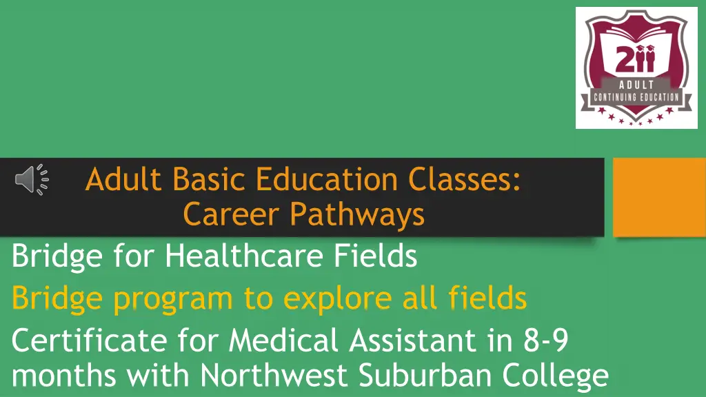adult basic education classes career pathways