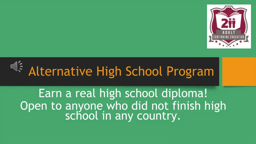 alternative high school program