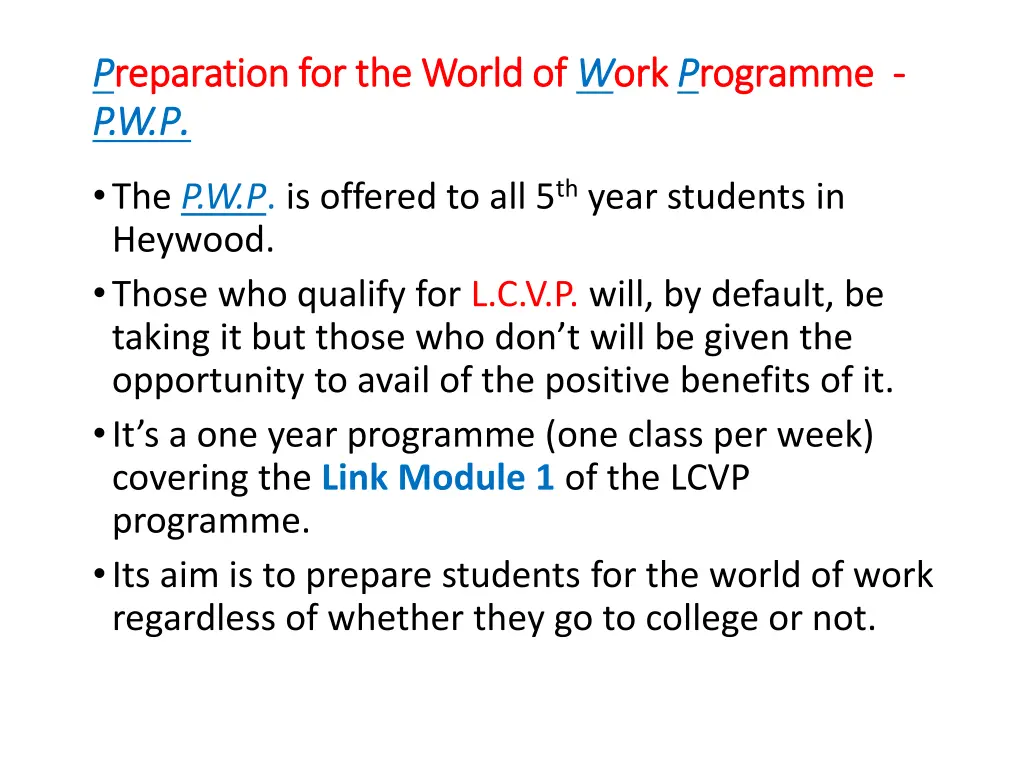 p p reparation for the world of reparation