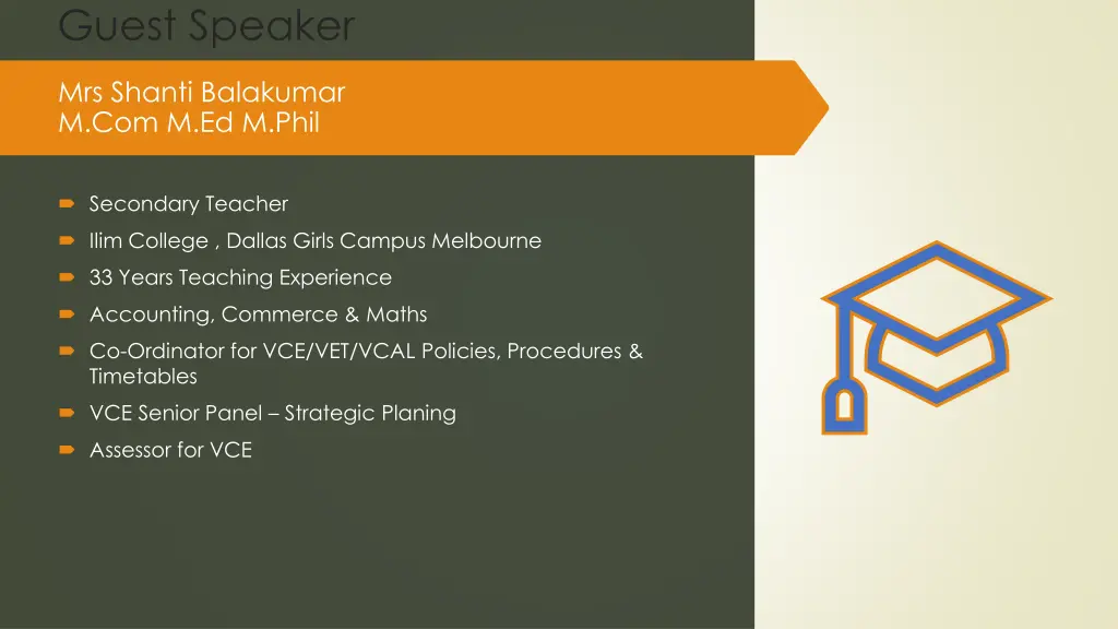 guest speaker