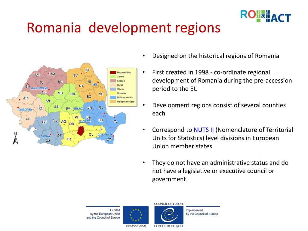 romania development regions