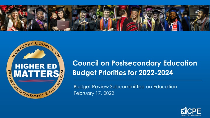 council on postsecondary education budget