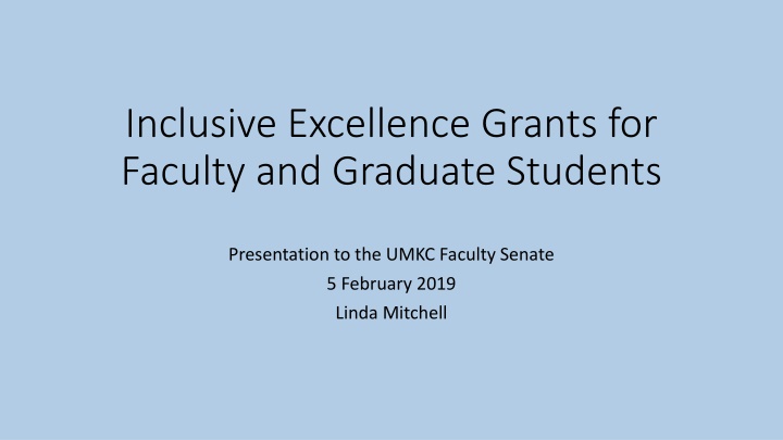 inclusive excellence grants for faculty