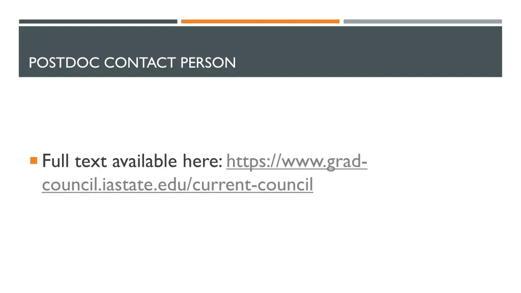 postdoc contact person