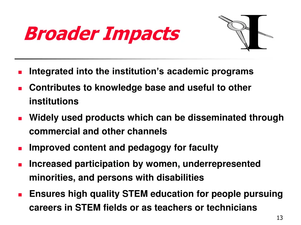 broader impacts