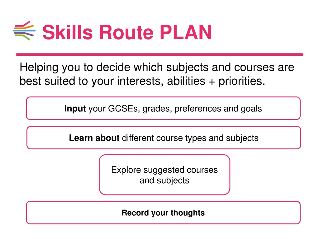 skills route plan